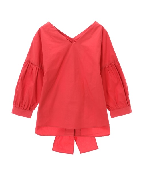 fifth（フィフス）の「バックシャンボリュームスリーブブラウス（シャツ/ブラウス・レディース・レッド・MEDIUM）」の3枚目の写真
