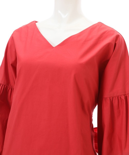 fifth（フィフス）の「バックシャンボリュームスリーブブラウス（シャツ/ブラウス・レディース・レッド・MEDIUM）」の10枚目の写真