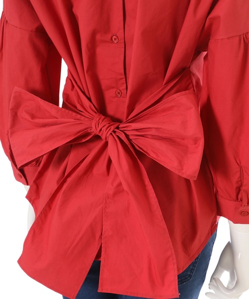 fifth（フィフス）の「バックシャンボリュームスリーブブラウス（シャツ/ブラウス・レディース・レッド・MEDIUM）」の9枚目の写真