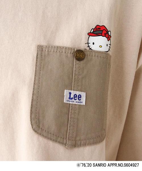 ハローキティコラボ（ハローキティコラボ）の「Lee(R)×Kitty ポケットTシャツ（Tシャツ/カットソー・レディース・ブラック/アイボリー/ベージュ・02）」の10枚目の写真