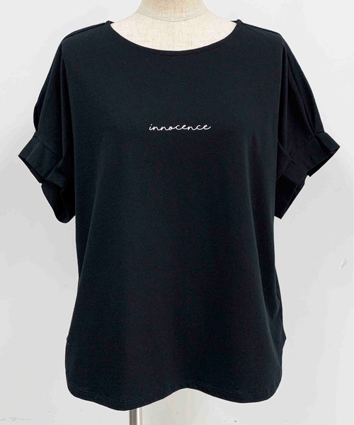 PICCIN(ピッチン)の「タックスリーブカットソー(Tシャツ/カットソー・レディース・ライトグレー/ブラック/ネイビー/オフホワイト・M)」の6枚目の写真
