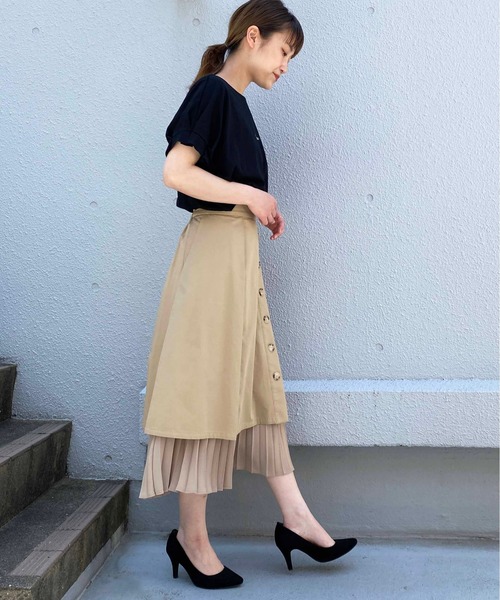 PICCIN(ピッチン)の「タックスリーブカットソー(Tシャツ/カットソー・レディース・ライトグレー/ブラック/ネイビー/オフホワイト・M)」の22枚目の写真