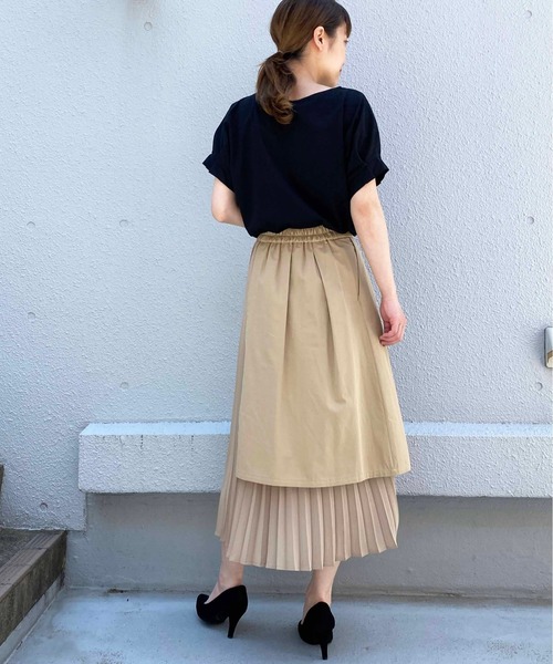 PICCIN(ピッチン)の「タックスリーブカットソー(Tシャツ/カットソー・レディース・ライトグレー/ブラック/ネイビー/オフホワイト・M)」の21枚目の写真