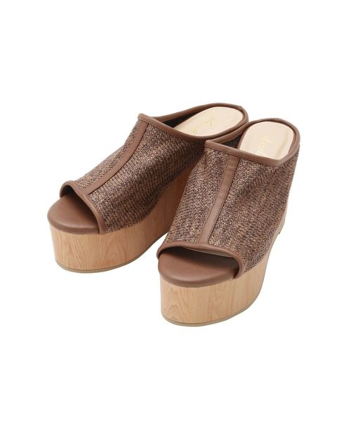 dazzlin（ダズリン）の「ナチュラルサボサンダル（サンダル・レディース・ブラウン/ベージュ・MEDIUM/LARGE）」の4枚目の写真