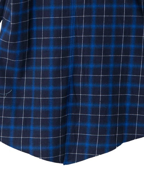 NO ID.（ノーアイディ）の「ms4366-フィッシュテールチェックロングＳＨ シャツ（シャツ/ブラウス・メンズ・レッド/グリーン/ブルー・ONE SIZE）」の10枚目の写真