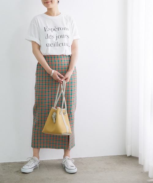 ADAM ET ROPE'（アダムエロペ）の「【WEB限定】ロゴT（Tシャツ/カットソー・レディース・チャコールグレー/ホワイト/グリーン系その他2・FREE）」の21枚目の写真