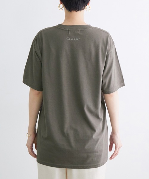 ADAM ET ROPE'（アダムエロペ）の「【WEB限定】ロゴT（Tシャツ/カットソー・レディース・チャコールグレー/ホワイト/グリーン系その他2・FREE）」の13枚目の写真