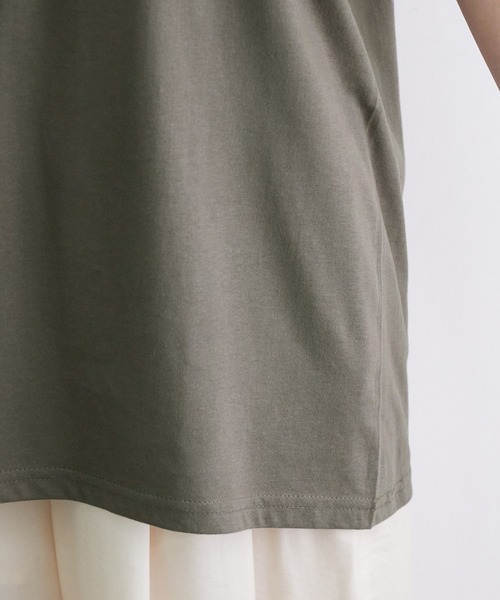 ADAM ET ROPE'（アダムエロペ）の「【WEB限定】ロゴT（Tシャツ/カットソー・レディース・チャコールグレー/ホワイト/グリーン系その他2・FREE）」の22枚目の写真