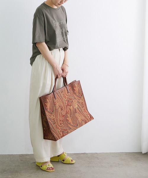 ADAM ET ROPE'（アダムエロペ）の「【WEB限定】ロゴT（Tシャツ/カットソー・レディース・チャコールグレー/ホワイト/グリーン系その他2・FREE）」の20枚目の写真