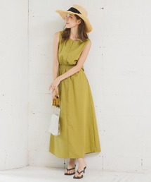 KOBE LETTUCE | 前後2wayセットアップ風リネンブレンドワンピース(ワンピース)