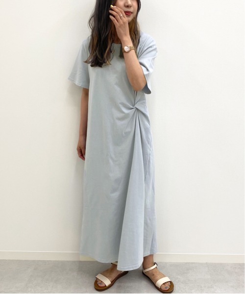 apres jour mignon(アプレジュールミニョン)の「タックデザインカットワンピース【ZOZOTOWN限定アイテム】(ワンピース・レディース・カーキ/その他/ブルー系その他・フリー)」の12枚目の写真