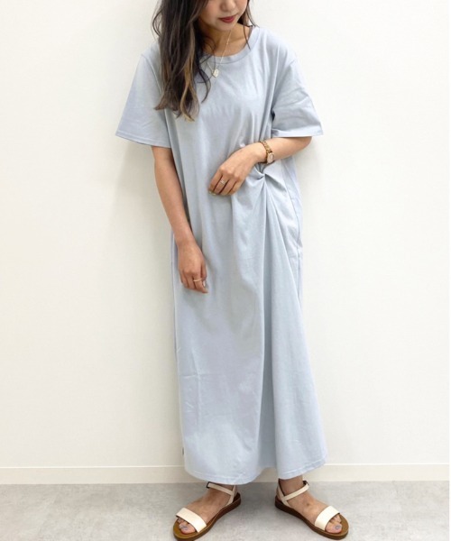apres jour mignon(アプレジュールミニョン)の「タックデザインカットワンピース【ZOZOTOWN限定アイテム】(ワンピース・レディース・カーキ/その他/ブルー系その他・フリー)」の13枚目の写真