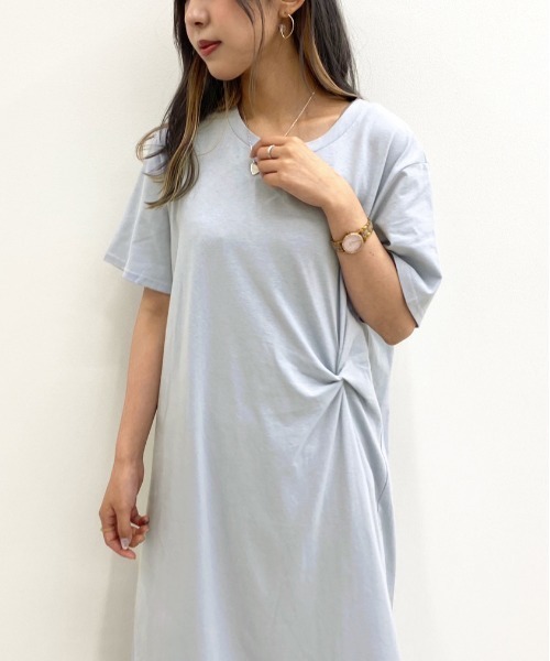 apres jour mignon(アプレジュールミニョン)の「タックデザインカットワンピース【ZOZOTOWN限定アイテム】(ワンピース・レディース・カーキ/その他/ブルー系その他・フリー)」の16枚目の写真