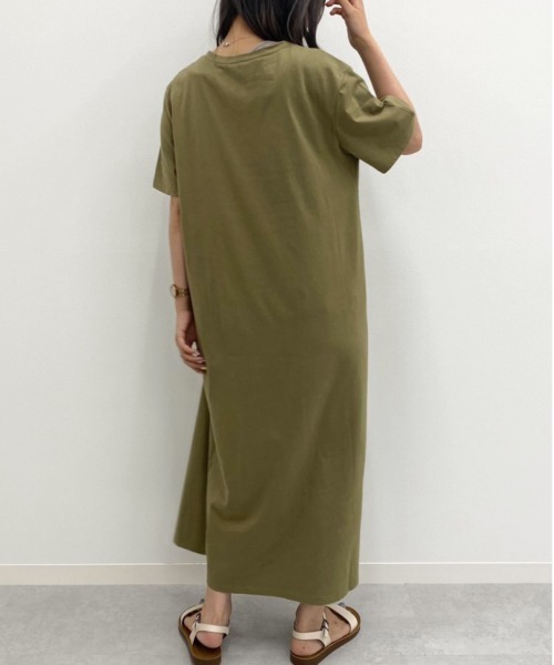 apres jour mignon(アプレジュールミニョン)の「タックデザインカットワンピース【ZOZOTOWN限定アイテム】(ワンピース・レディース・カーキ/その他/ブルー系その他・フリー)」の8枚目の写真