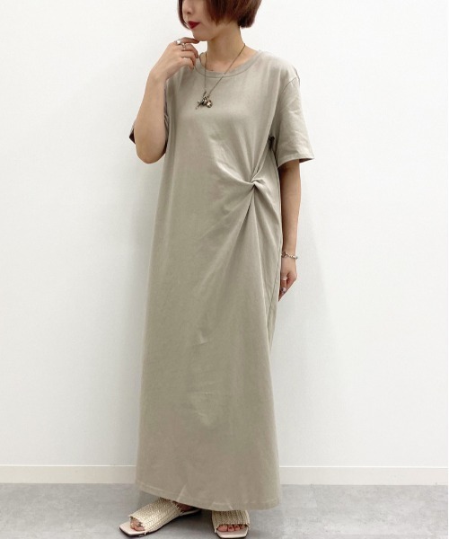 apres jour mignon(アプレジュールミニョン)の「タックデザインカットワンピース【ZOZOTOWN限定アイテム】(ワンピース・レディース・カーキ/その他/ブルー系その他・フリー)」の19枚目の写真