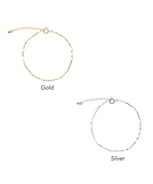 flower(フラワー)の「シルバーチェーンブレスレット(ブレスレット・レディース・シルバー/ゴールド・FREE)」の10枚目の写真