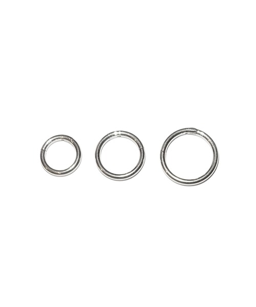 MORPH(モルフ)の「MORPH モルフ セグメントクリッカー ボディーピアス 14ゲージ 8mm~12mm(ピアス(片耳用)・メンズ・シルバー・8/10/12/6)」の2枚目の写真