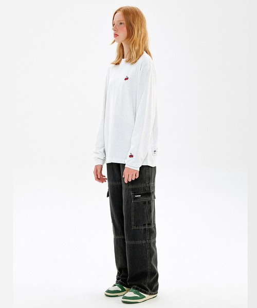 さらに100円引き◆KIRSH◆UNI STANDARD LONG SLEEVE T-SHIRT Long sleeved T-shirt White – Office Kiko