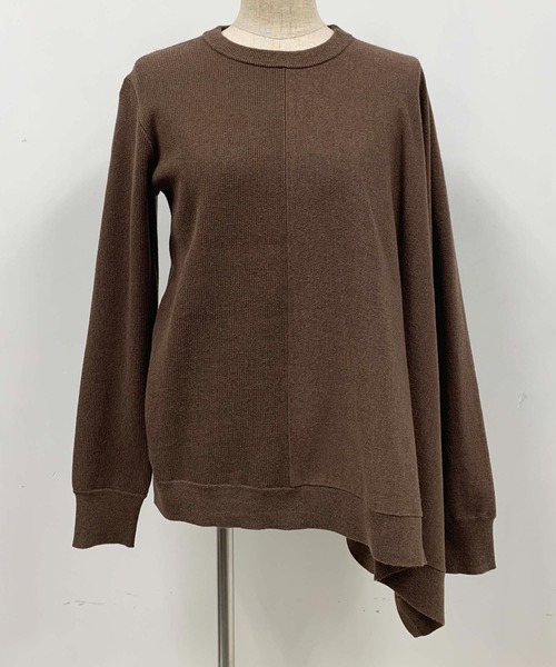 PICCIN(ピッチン)の「アシンメトリーニット(ニット/セーター・レディース・ブラック/ベージュ/モカ・M)」の18枚目の写真