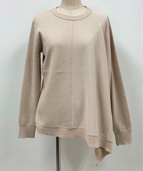 PICCIN(ピッチン)の「アシンメトリーニット(ニット/セーター・レディース・ブラック/ベージュ/モカ・M)」の19枚目の写真