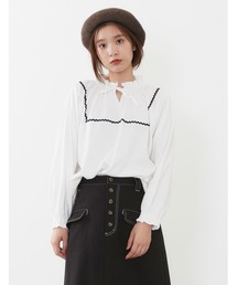 POU DOU DOU | スタンドフリルトップス(Tシャツ/カットソー)