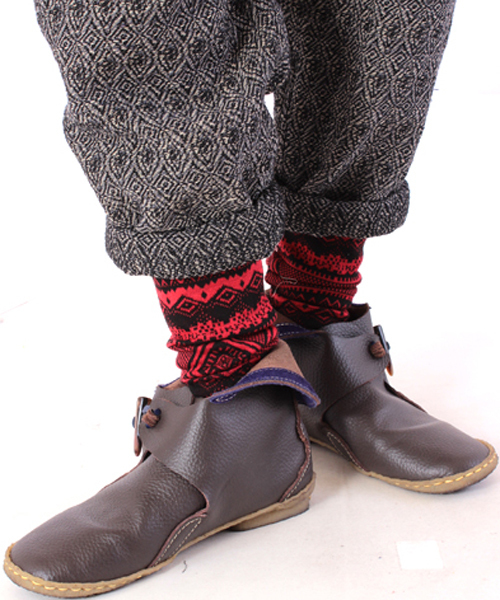 チャイハネ（チャイハネ）の「【チャイハネ】ジオメトリック柄MEN'Sレギンス10分丈（レギンス/スパッツ・メンズ・ブラック/ベージュ/グリーン/レッド・FREE）」の13枚目の写真