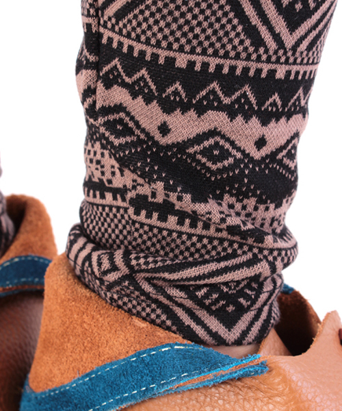 チャイハネ（チャイハネ）の「【チャイハネ】ジオメトリック柄MEN'Sレギンス10分丈（レギンス/スパッツ・メンズ・ブラック/ベージュ/グリーン/レッド・FREE）」の14枚目の写真