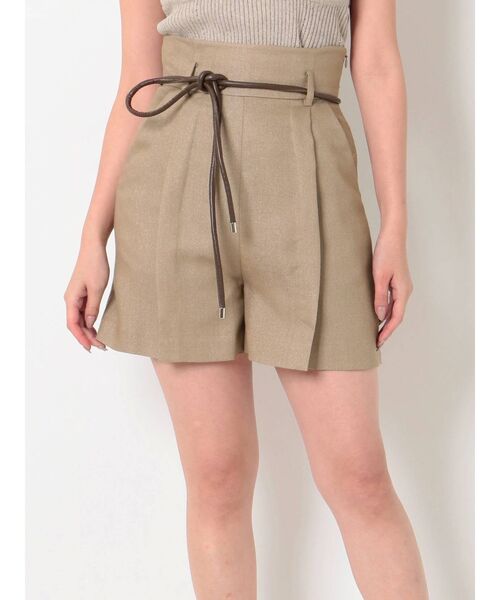MERCURYDUO（マーキュリーデュオ）の「コードベルト付ショートパンツ（その他パンツ・レディース・ブラウン・SMALL/MEDIUM）」の6枚目の写真