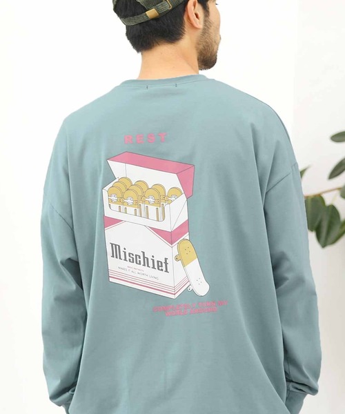 セール スケボー スニーカープリント オーバーサイズ ビッグシルエット ロンt Tシャツ カットソー Jiggys Shop ジギーズショップ のファッション通販 Zozotown