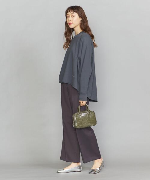 AMERICANA（アメリカーナ）の「＜Americana（アメリカーナ）＞カットオフスウェット（スウェット・レディース・ベージュ/ネイビー・FREE）」の8枚目の写真