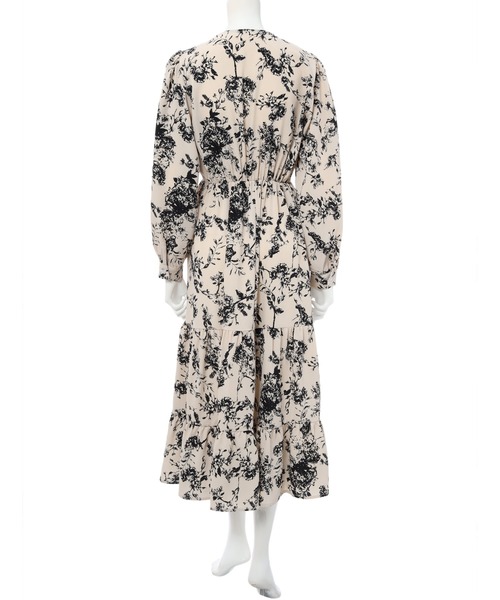 fifth（フィフス）の「レトロフラワーカシュクールワンピース（ワンピース・レディース・ネイビー/アイボリー・MEDIUM）」の9枚目の写真