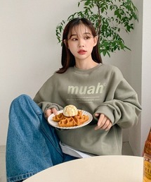 muahmuah | A'GEM/9 × .kom『muah muah/ムーアムーア』MUAH SIGNATURE GRAPHIC MTM/シグネチャー グラフィック MTM スウェットシャツ トレーナー(スウェット)