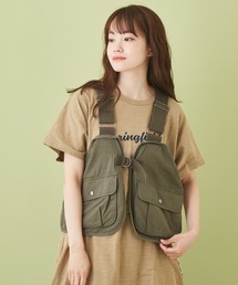 CUBE SUGAR | 高密度ツイル デニム ハンティングベスト(ベスト)