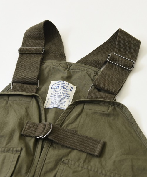 CUBE SUGAR（キューブシュガー）の「高密度ツイル デニム ハンティングベスト（ベスト・レディース・ベージュ/カーキ/ワンウォッシュ・M）」の14枚目の写真