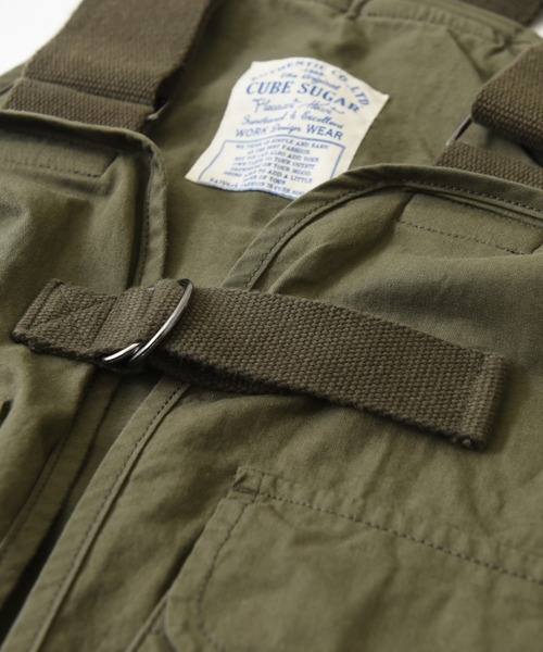 CUBE SUGAR（キューブシュガー）の「高密度ツイル デニム ハンティングベスト（ベスト・レディース・ベージュ/カーキ/ワンウォッシュ・M）」の20枚目の写真