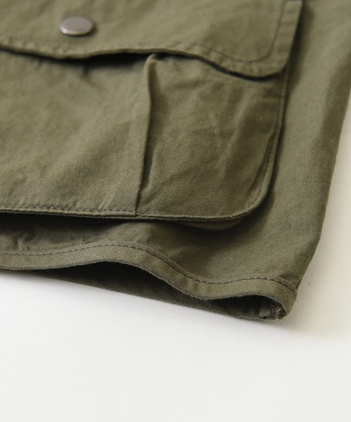 CUBE SUGAR（キューブシュガー）の「高密度ツイル デニム ハンティングベスト（ベスト・レディース・ベージュ/カーキ/ワンウォッシュ・M）」の17枚目の写真