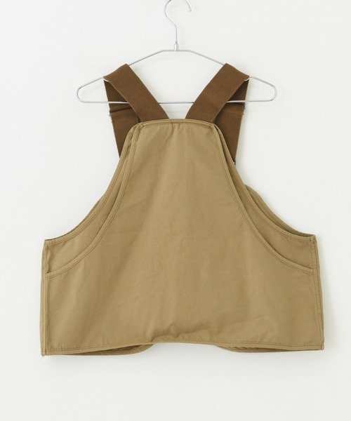 CUBE SUGAR（キューブシュガー）の「高密度ツイル デニム ハンティングベスト（ベスト・レディース・ベージュ/カーキ/ワンウォッシュ・M）」の15枚目の写真