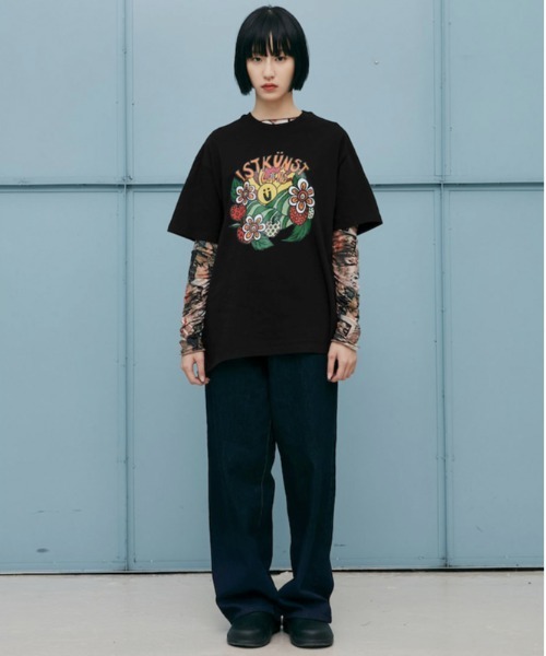 ISTKUNST（イストクンスト）の「【ISTKUNST】ISTKUNST LAND TEE / イストクンスト ランド 半袖 Tシャツ（Tシャツ/カットソー・メンズ・ホワイト/パープル/ブラック・LARGE/MEDIUM）」の14枚目の写真