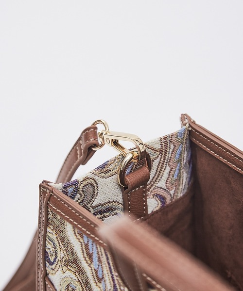 LOWELL things（ロウェル　シングス）の「Carre/ファブリックフロントファスナ－２WAY BAG（トートバッグ・レディース・ダークベージュ/その他/ベージュ・フリー）」の19枚目の写真