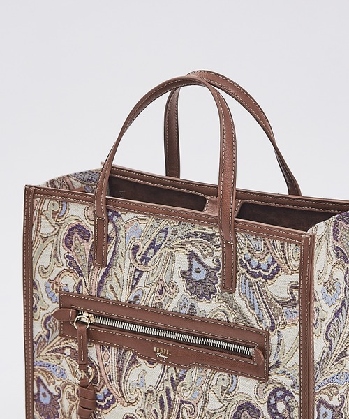 LOWELL things（ロウェル　シングス）の「Carre/ファブリックフロントファスナ－２WAY BAG（トートバッグ・レディース・ダークベージュ/その他/ベージュ・フリー）」の14枚目の写真