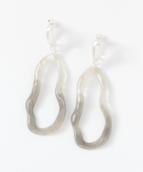 LEPSIM（レプシィム）の「クリアＢＩＧイヤリング　942423（イヤリング・レディース・ベージュ/グレー/クリア・ONE SIZE）」の5枚目の写真