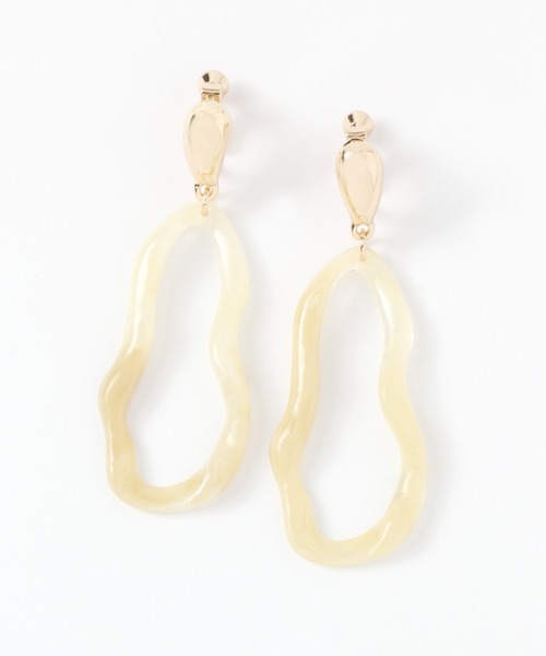 LEPSIM（レプシィム）の「クリアＢＩＧイヤリング　942423（イヤリング・レディース・ベージュ/グレー/クリア・ONE SIZE）」の6枚目の写真