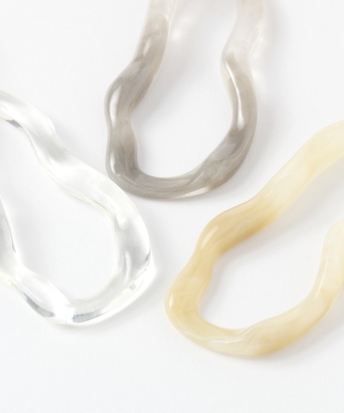 LEPSIM（レプシィム）の「クリアＢＩＧイヤリング　942423（イヤリング・レディース・ベージュ/グレー/クリア・ONE SIZE）」の8枚目の写真