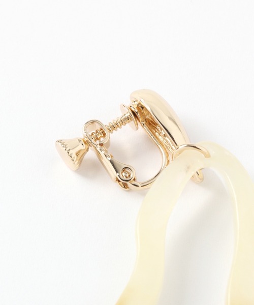 LEPSIM（レプシィム）の「クリアＢＩＧイヤリング　942423（イヤリング・レディース・ベージュ/グレー/クリア・ONE SIZE）」の9枚目の写真