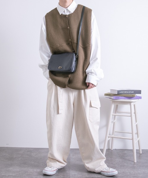 PairPair(ペアペア)の「パッチワークベスト(メンズ/リンクアイテム)(ベスト・メンズ・ブラウン・FREE)」の7枚目の写真