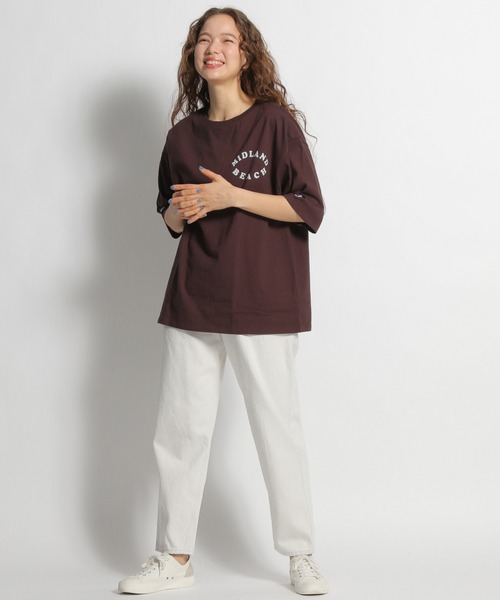 Champion（チャンピオン）の「【Champion(チャンピオン)】7分袖ロゴＴシャツ（Tシャツ/カットソー・レディース・ボルドー/ブラック/グレー・MEDIUM/LARGE）」の9枚目の写真