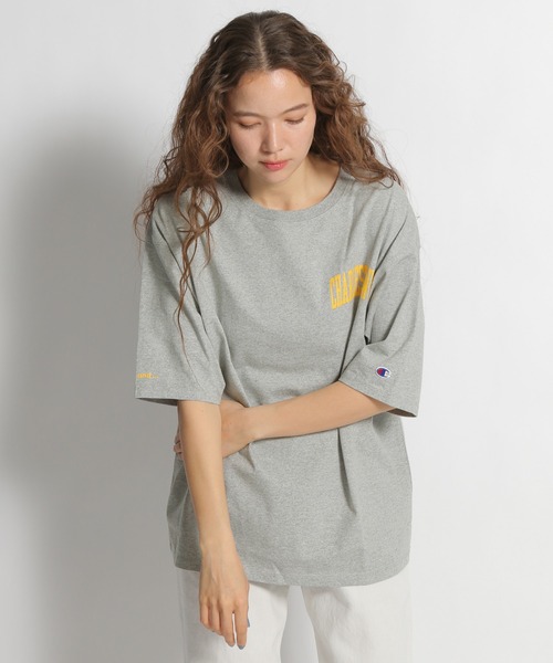 Champion（チャンピオン）の「【Champion(チャンピオン)】7分袖ロゴＴシャツ（Tシャツ/カットソー・レディース・ボルドー/ブラック/グレー・MEDIUM/LARGE）」の21枚目の写真