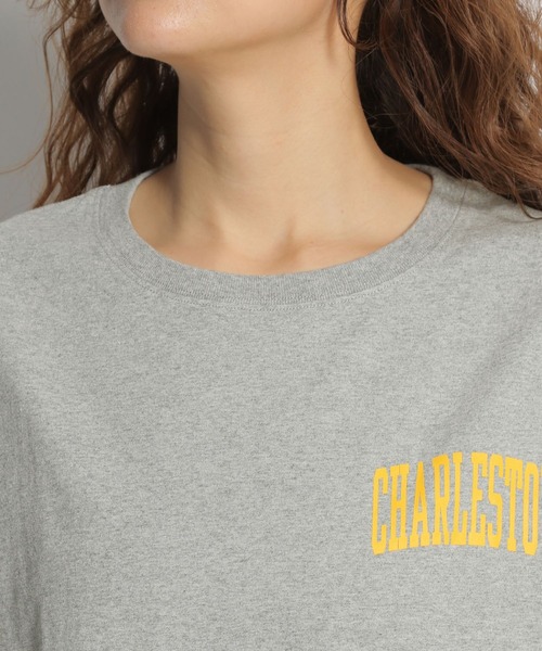 Champion（チャンピオン）の「【Champion(チャンピオン)】7分袖ロゴＴシャツ（Tシャツ/カットソー・レディース・ボルドー/ブラック/グレー・MEDIUM/LARGE）」の10枚目の写真