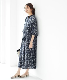 CRAFT STANDARD BOUTIQUE | タンポポ柄ギャザーワンピース　＊◇(ワンピース)