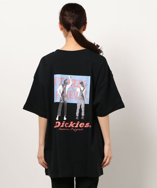 Dickies(ディッキーズ)の「【Dickies / ディッキーズ】半袖手書きバックプリントTシャツ(Tシャツ/カットソー・レディース・ホワイト/グレイッシュベージュ/ブラック/ブラック系その他・L/M)」の6枚目の写真
